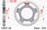 Corona AFAM 12607-48 in acciaio passo 530 YAMAHA YZF 600 R6 1999  -2002